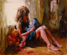 "Among Friends" Embellished Giclee by Michael & Inessa Garmash