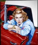 "Something to Talk About" Original Oil on Board by Colleen Ross
