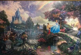 “Cinderella Wishes Upon A Dream” Canvas Print by Thomas Kincade