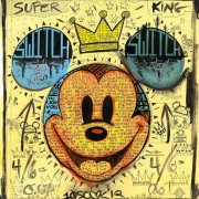 "Wake Up and Smell the Sound of Coffee" Hand-Embellished Giclee/Canvas by Tennessee Loveless