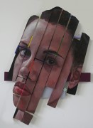 "Landed Goddess – S" Oil on wood panel, High gloss finish/varnish, Acrylic by Yury Darashkevich