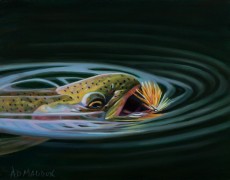 "Rainbow Rise II" Giclee on Canvas by A D Maddox