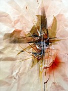 "REFLECTIONS"   Original watercolor by Leonardo Nierman