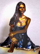"Serene" Bronze Sculpture by Ramon Parmenter
