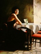 "French Quarter Cafe" Giclee/Canvas by Adrian Deckbar