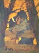 "Lovers in the Park" Original Oil on Canvas by Aldo Luongo