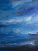 "The Blues" Original Mixed Media on Canvas by Victoria Montesinos