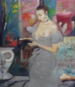 'Sensuous Lady' Original Oil on Canvas by Willilam Tolliver