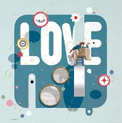 "Tchequeso Love 2” Hand-Crafted Lithograph by Philippe Bertho