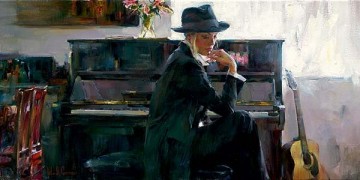 "En Vogue" Hand-Embellished Giclee/Hand-Textured Canvas by Michael & Inessa Garmash