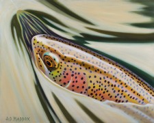 "Rainbow Rise" Giclee on Canvas by AD Maddox