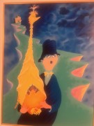 "Man Who Made an Unwise Purchase" Serigraph on Archival Canvas by Dr. Seuss