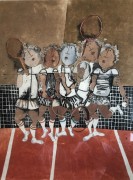 "Tennis" Etching by Graciela Rodo Boulanger