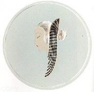 "Chicnon" Estate-Signed Embossed Serigraph with Foil Stamping by Erte