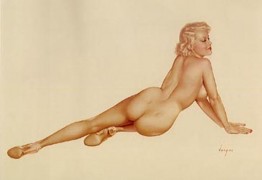 Legacy Nude #6, "Big Blonde" Lithograph/Arches by Alberto Vargas