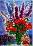 "Le Bouquest de Renoncules" Plate-Signed Lithograph by Marc Chagall