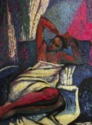 "Amorous Lady" Original Oil on Canvas by William Tolliver