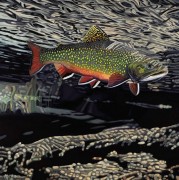 "Brook's World" Hand-Embellished Giclee on Canvas by AD Maddox