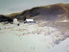 "Snow Drift" Limited Edition LIthograph by Adolf Sehring