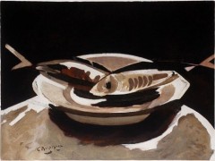 "Poissons, c. 1956" by Georges Braque