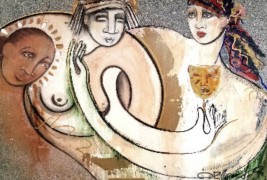 "Pitonisa" Original Oil on Canvas by Orlando AB