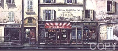 Caves de France Serigraph by Thomas Pradzynski