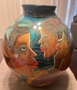 "Women of Color" hand-blown glass by Dudley Vaccianna, 