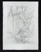 "Contraction" Black & White Etching by Guillame Azoulay