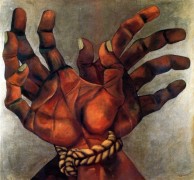 "Untitled" Hands tied with Rope by Eduardo Kingman