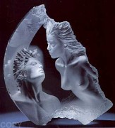 "Moonscape I Terra Luna" Acrylic Sculpture by Michael Wilkinson