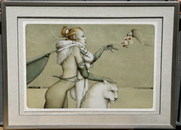 The Creation hand-pulled stone Lithograph on Paper by Michael Parkes