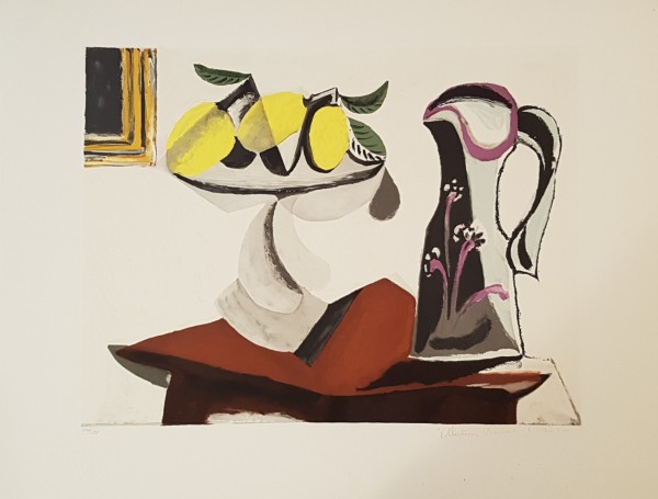 "Nature Mort au Citron et à la Cruche" Lithograph by Pablo Picasso