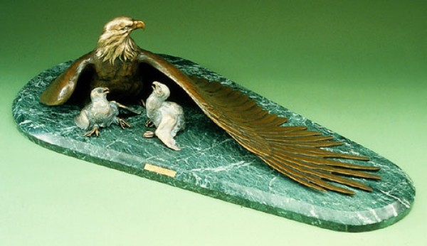 "Heirs to the Sky" bronze sculpture by Vince Valdez