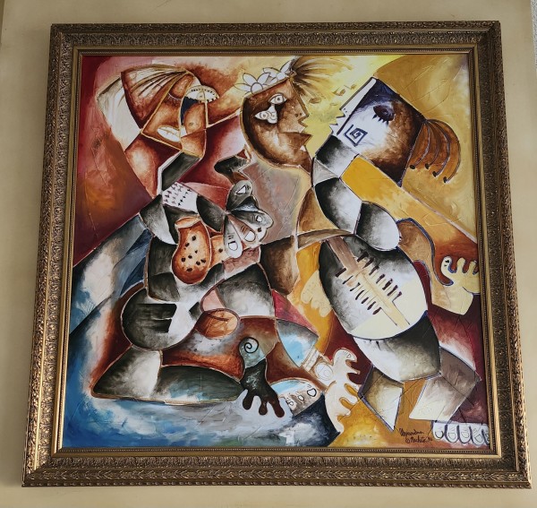 Columbian Rhythm Original Acrylic on Canvas by Alexandra Nechita