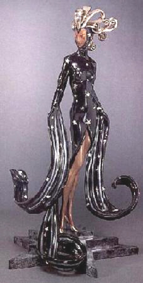Bal Tabarin Bronze Sculpture by Erte