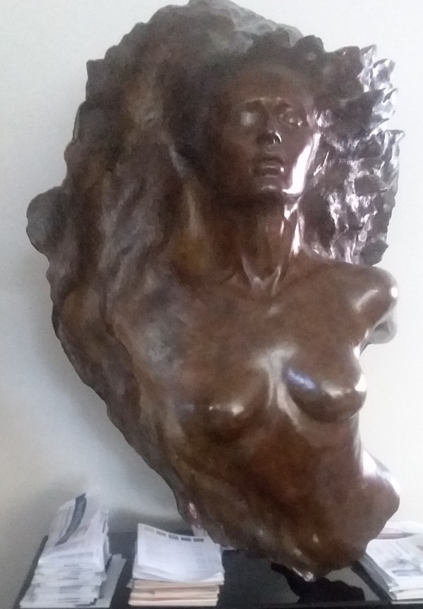 Ex Nihilo Fragment 2 Bronze Sculpture by Frederick Hart