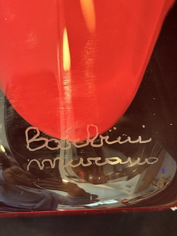 Murano Hand-Blown Bottle Vase by Alfredo Barbini