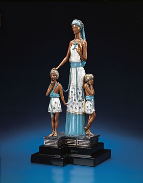 "Motherhood" Bronze Sculpture by Erte