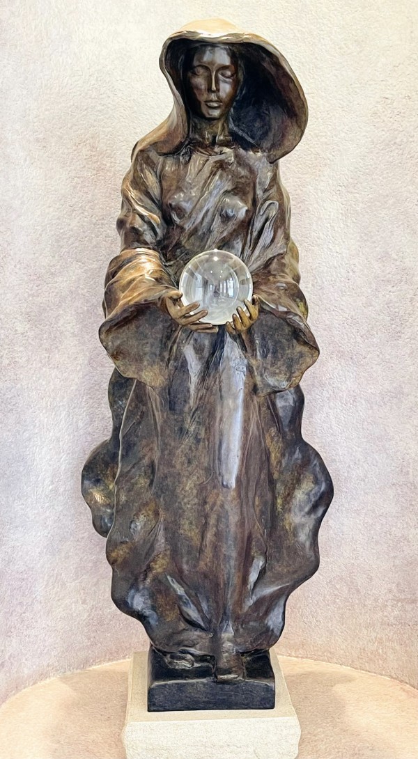 The Source 1/2 life size bronze sculpture and fountain by Frederick Hartce 