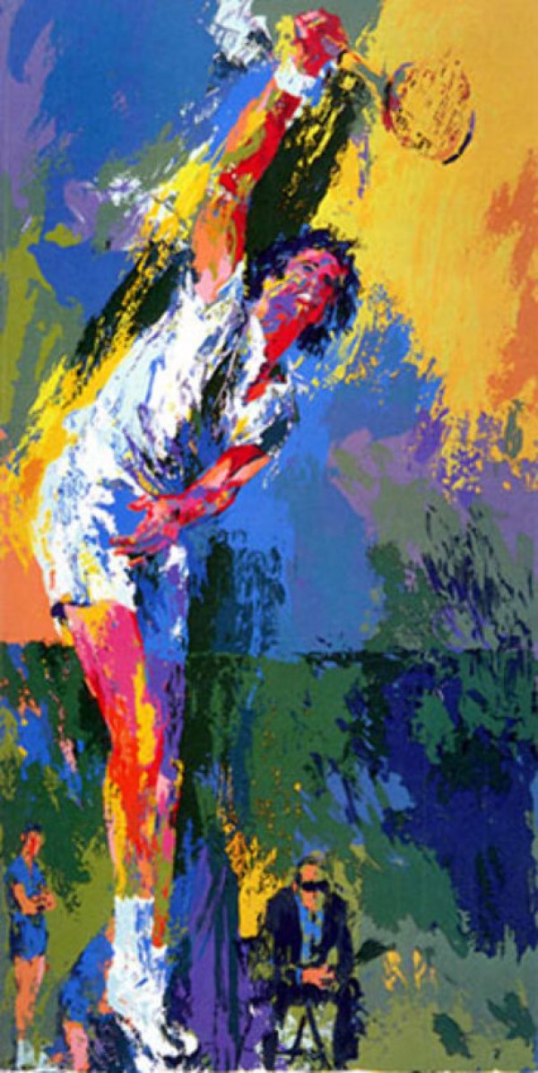 "Sun Serve" Serigraph by LeRoy Neiman
