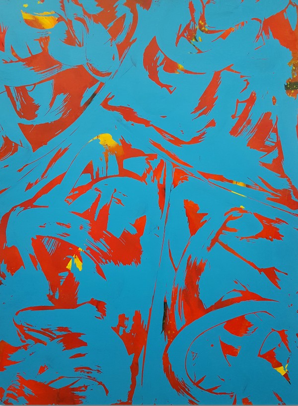 "Elevation 22" 2018 Original Acrylic on Canvas by Mark & Elena Erickson