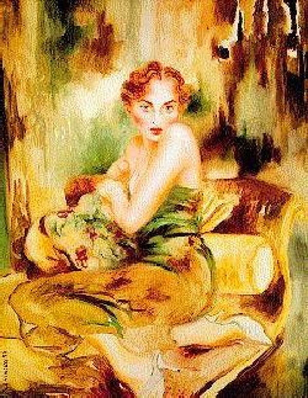 "Odalisque" Serigraph by Joanna Zjawinska