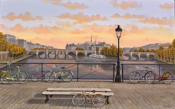 "Pont des Arts" digital pigment print on canvas by Liudmila Kondakova