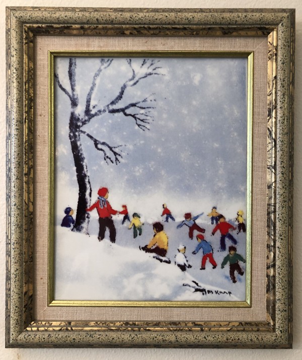 "Winter" From the "Four Seasons" Porcelain prints by Max Karp