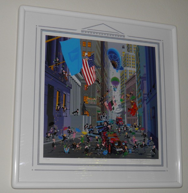 "Wall Street" Serigraph by Melanie Taylor Kent