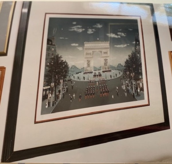 "Arc De Triomphe" Color Lithograph by Michel Delacroix