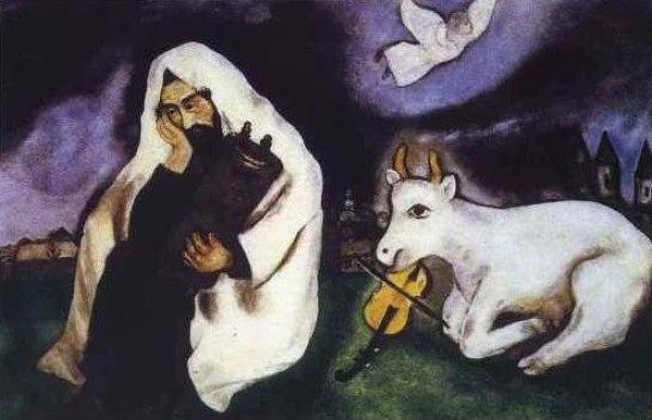 "Loneliness" Plate-Signed Lithograph by Marc Chagall