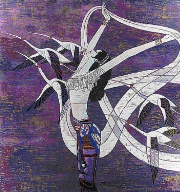 "Aurora" Serigraph by Ting Shao Kuang