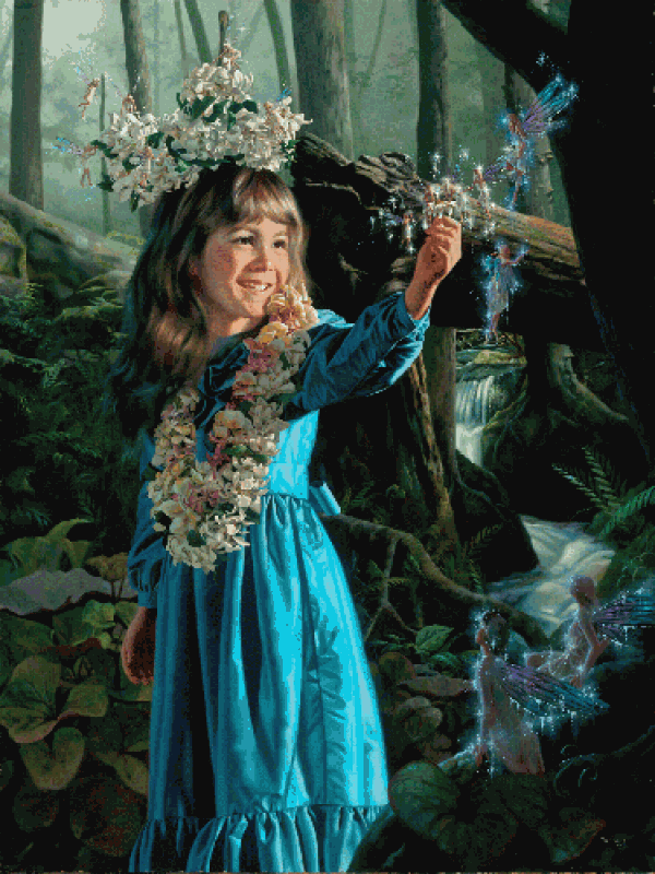 "Magic Lei" canvas transfer by Bob Byerley