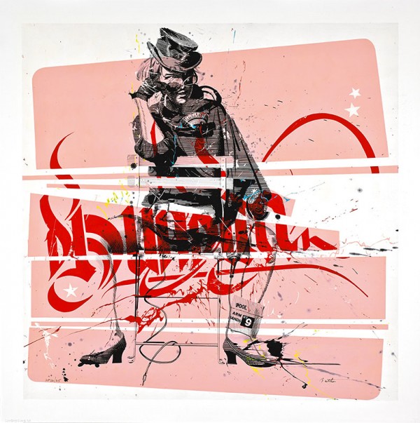 "Julie Glucose" Hand-Signed Digital Pigment Print on Canvas by Philippe Bertho